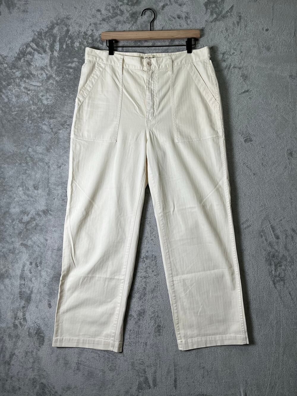 Madewell The Perfect Vintage Wide Leg Cargo Pant Utility Minimalist Size 31